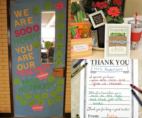 Celebrating National Teacher Appreciation Week, includes making thank-you notes, decorating classroo