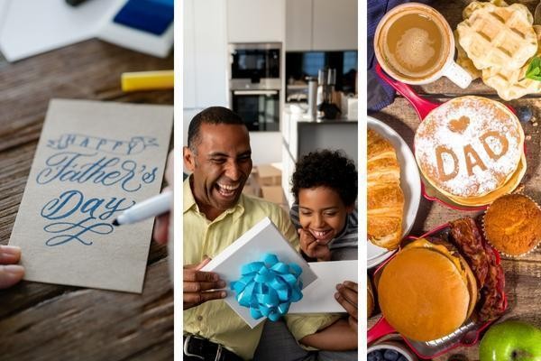 Children spend the day writing cards and letters to thank their dads