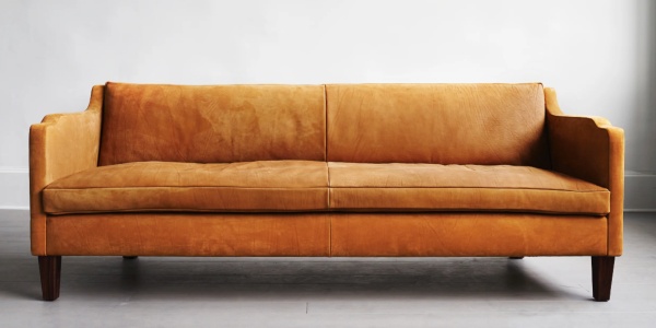 Davenport is a type of furniture that might lounge on in a living room that resembles a sofa