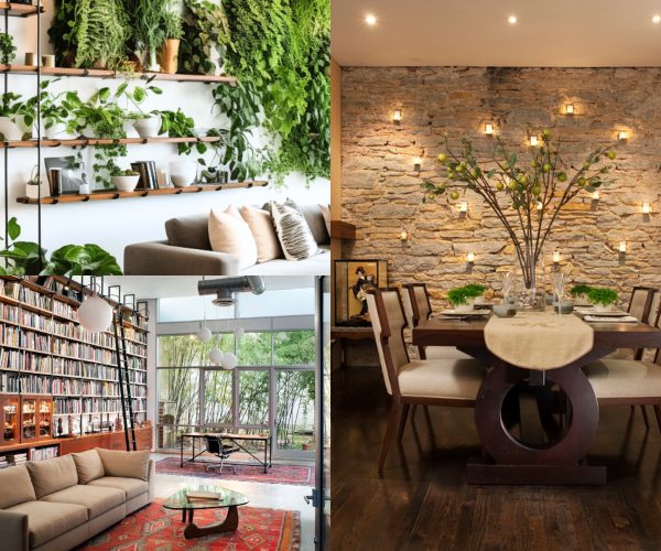 Tall Walls further decoration include vertical gardens, bookshelves, lighting, and more