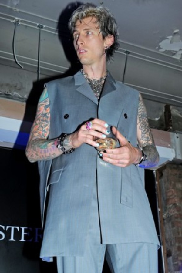 Machine Gun Kelly at a Stephen Webster Jewelry event in London.