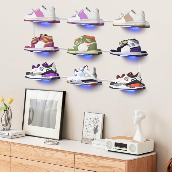 Floating sneaker shelf