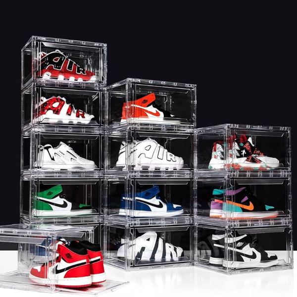 Shoe in display boxes