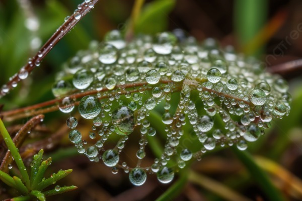 Water droplets consist of plant sap, which contains minerals, sugars, and proteins.